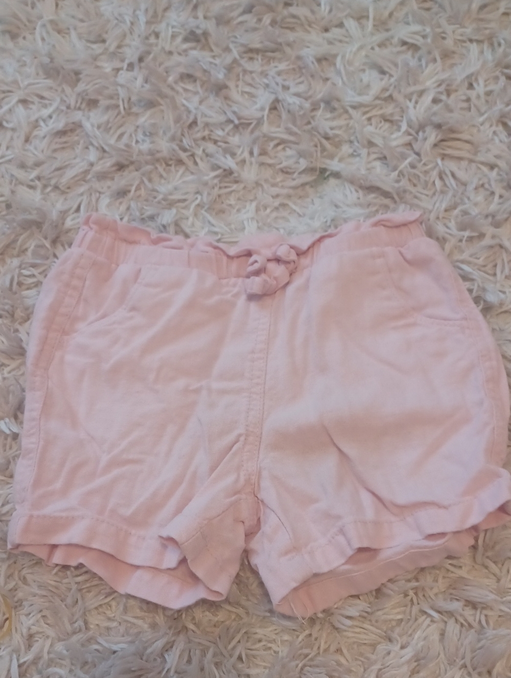 Old Navy Light Pink High-Waist Casual Drawstring Shorts